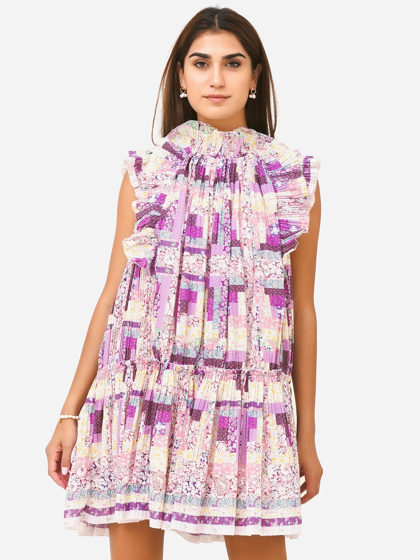 SEA Women's Naya Pleated Tunic Dress - Saint Bernard