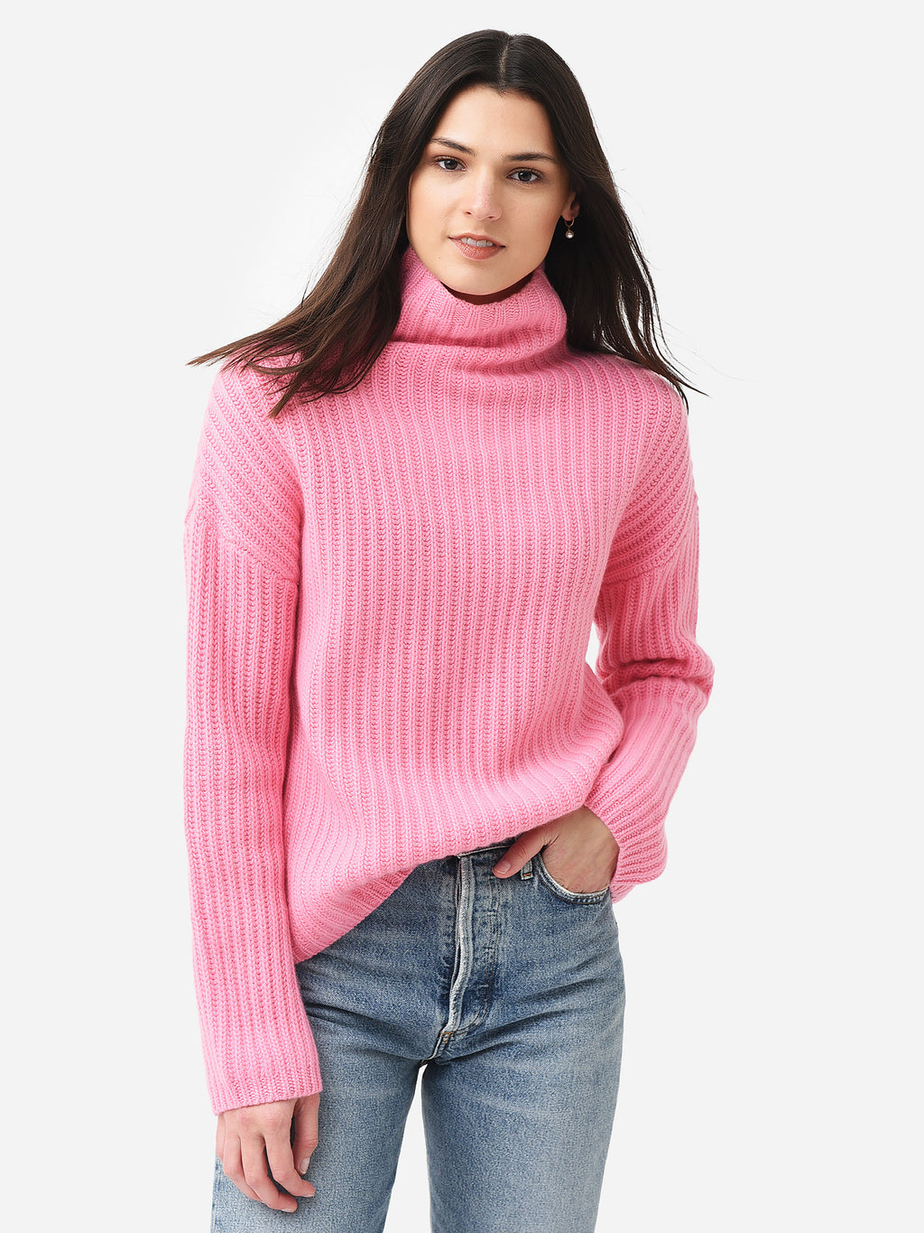 Van Kukil Women's Anna High Neck Jumper - Saint Bernard