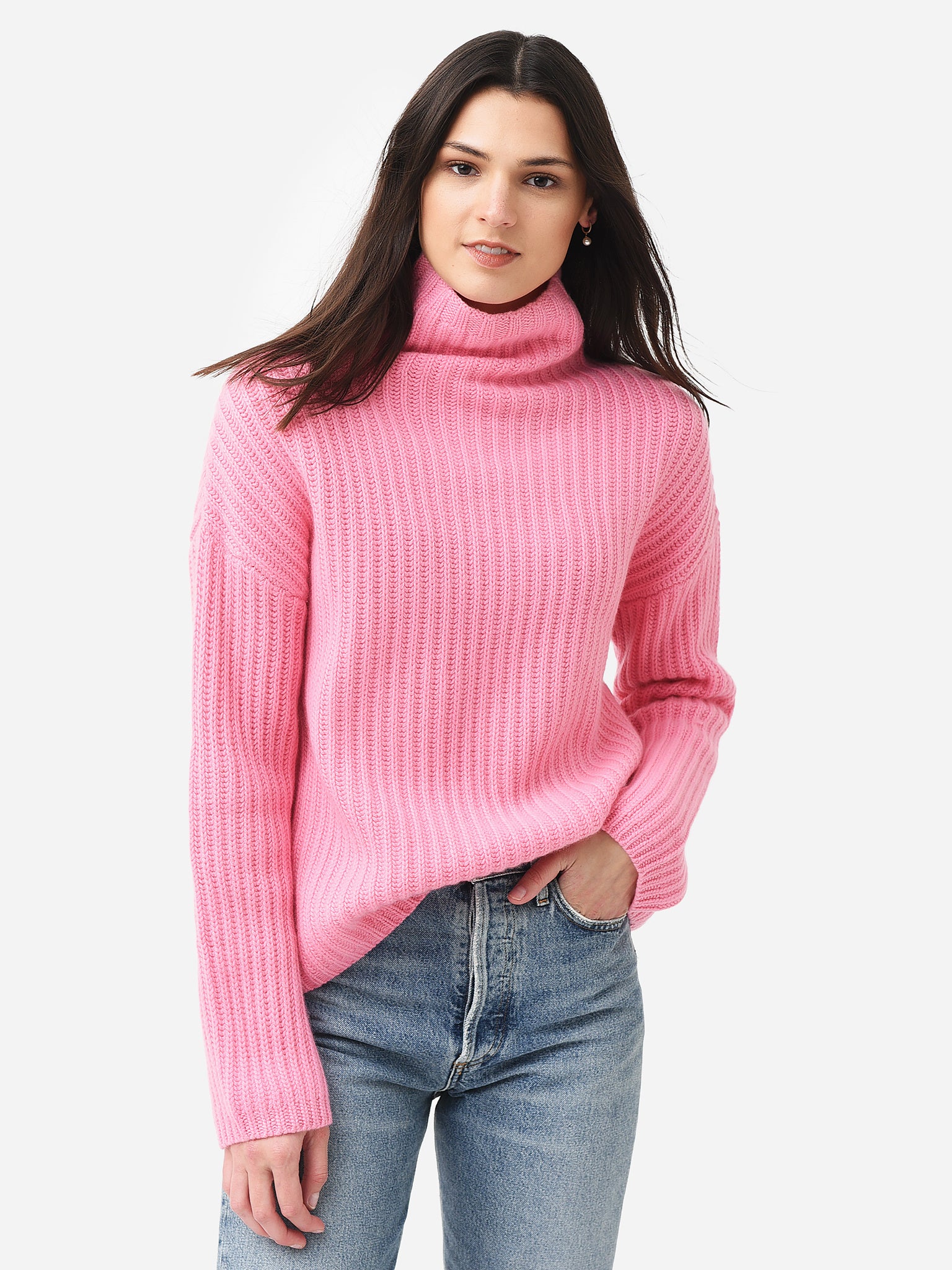 Van Kukil Women's Anna High Neck Jumper - Saint Bernard
