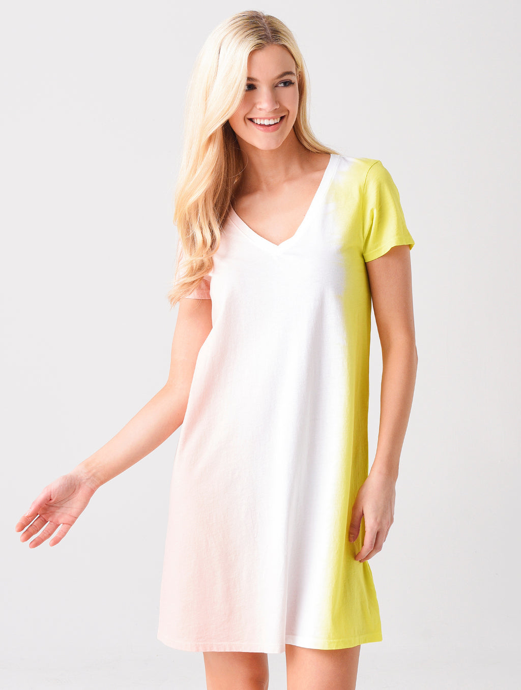 ATM Women's Classic Jersey V-Neck Dress - Saint Bernard