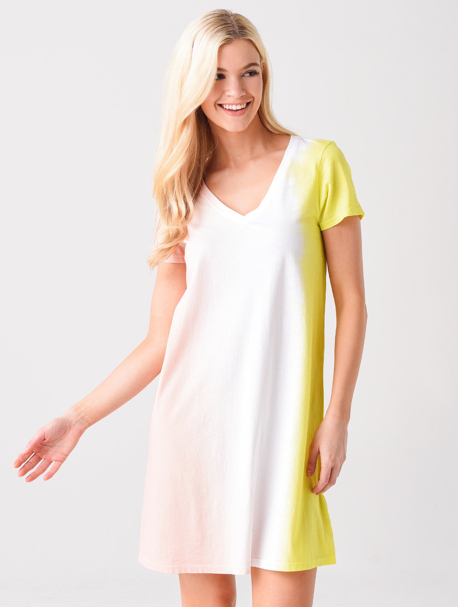 ATM Women's Classic Jersey V-Neck Dress - Saint Bernard