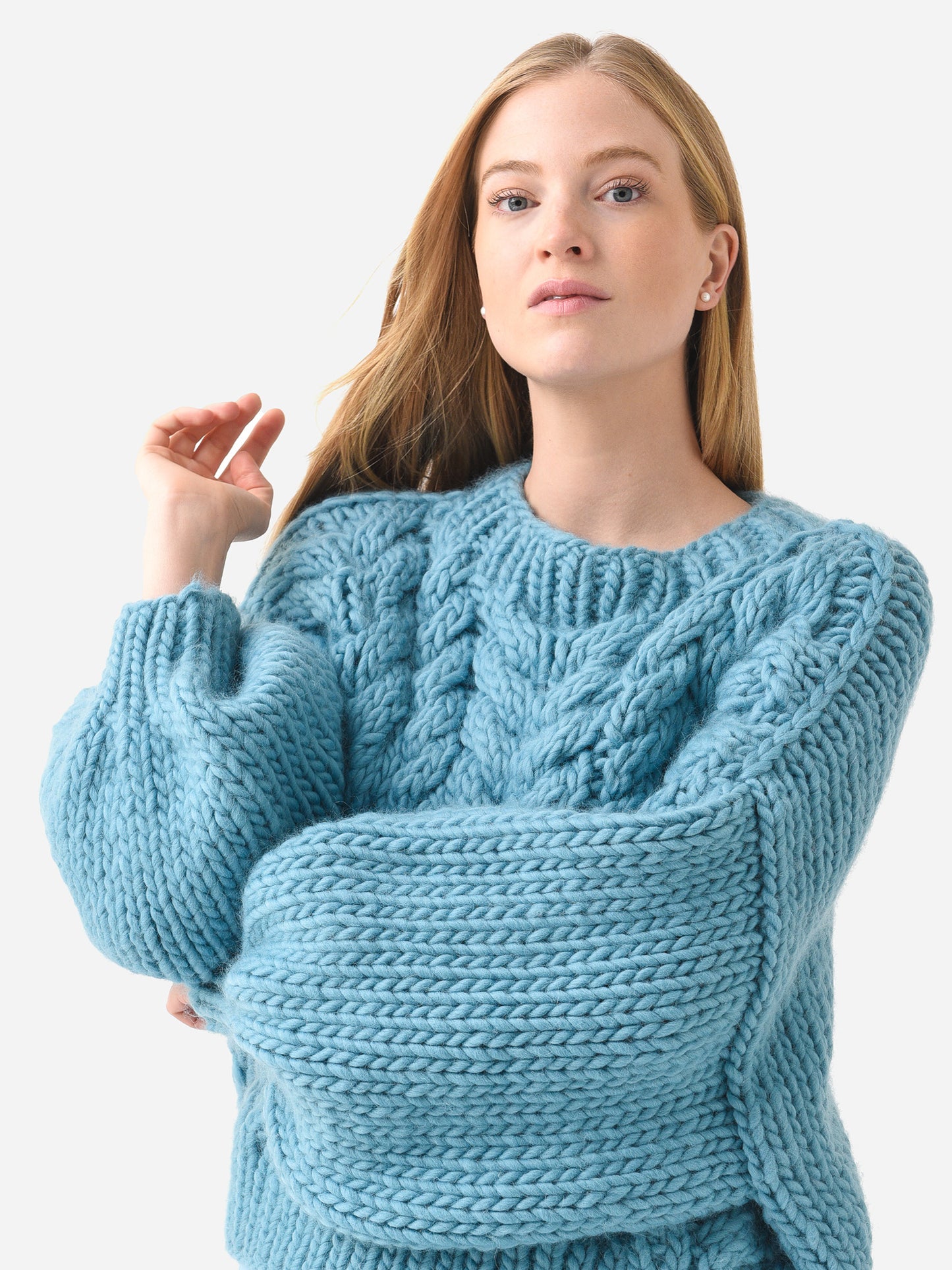 Mr. Mittens Women's Valon Cropped Crew Neck Jumper - Saint Bernard