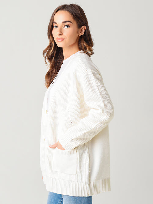 ATM Women's Cashmere Blend Cardigan Coat