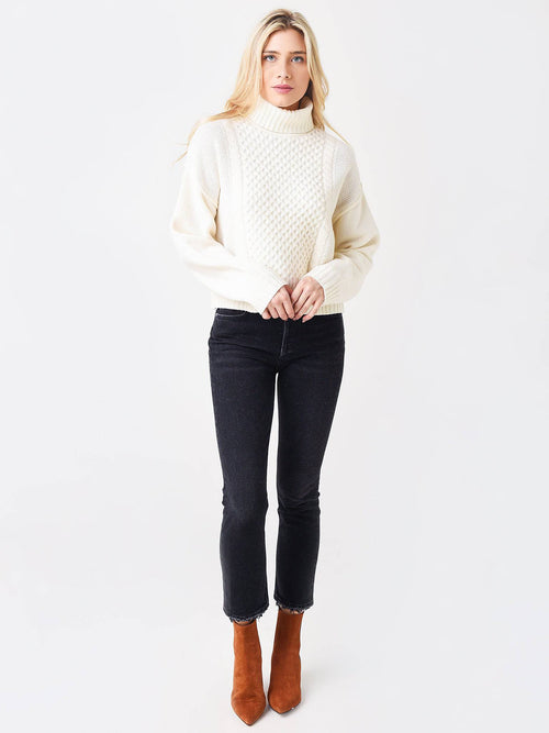 ATM Women's Cable Knit Sweater
