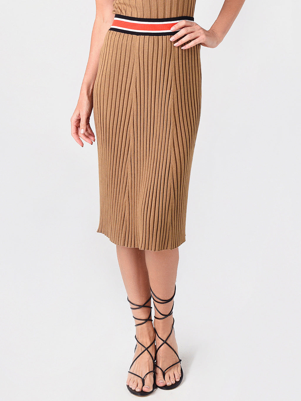 ATM Women's Silk Cotton Pull-On Skirt - Saint Bernard