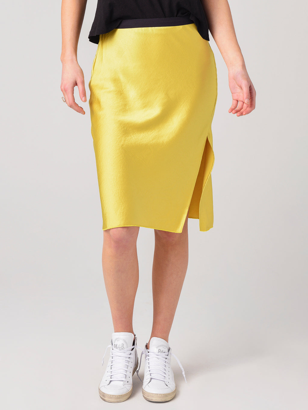 ATM Women's Silk Crepe Skirt - Saint Bernard