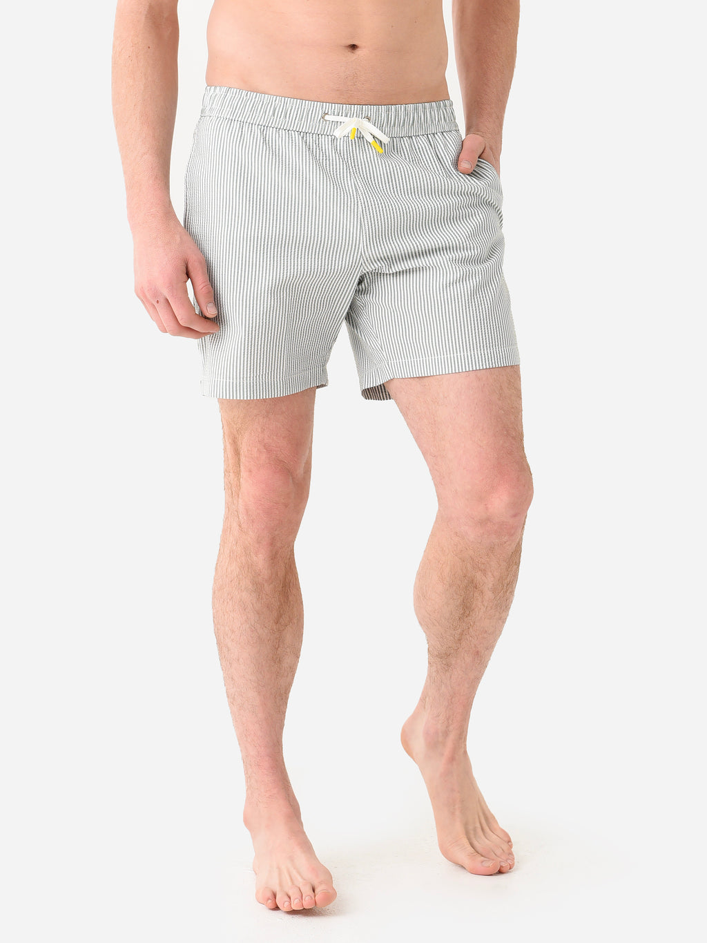 Hartford Men's Lightweight Striped Swim Trunk - Saint Bernard