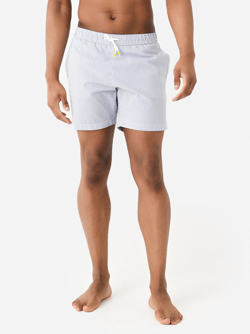 Hartford Men's Lightweight Striped Swim Trunk