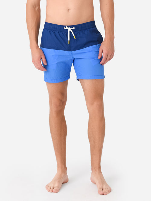 Hartford Men's Bicolor Woven Swim Trunk