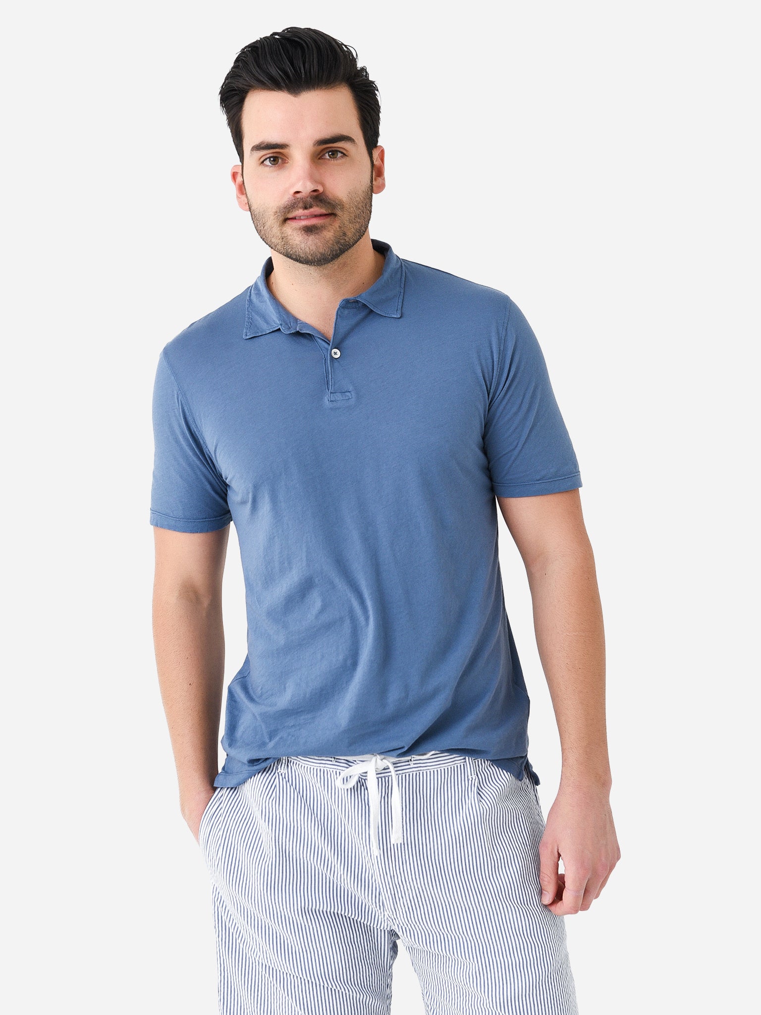 Hartford Men's Lightweight Short Sleeve Polo - Saint Bernard