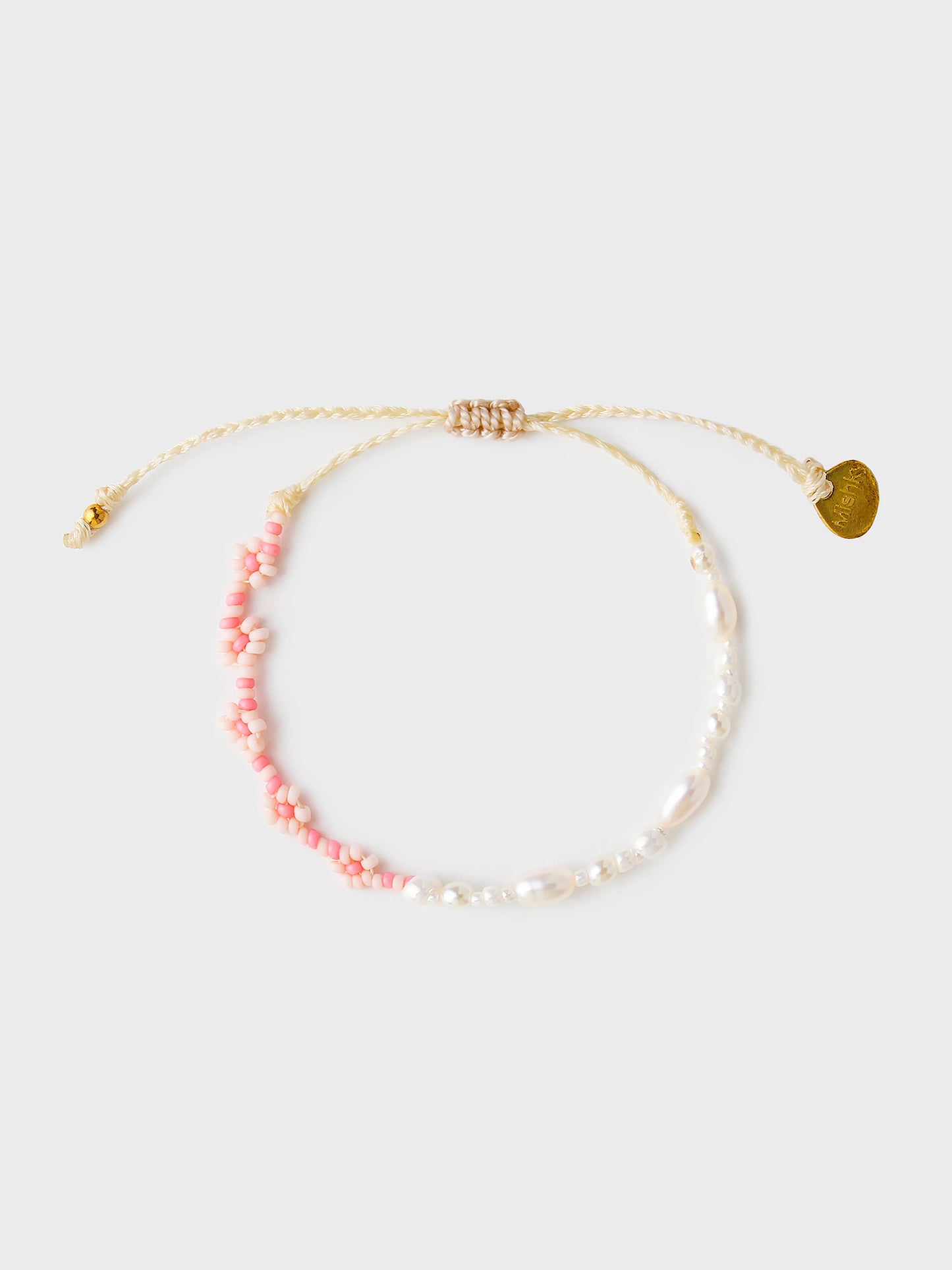 Mishky Pearly Flower Pink Bracelet