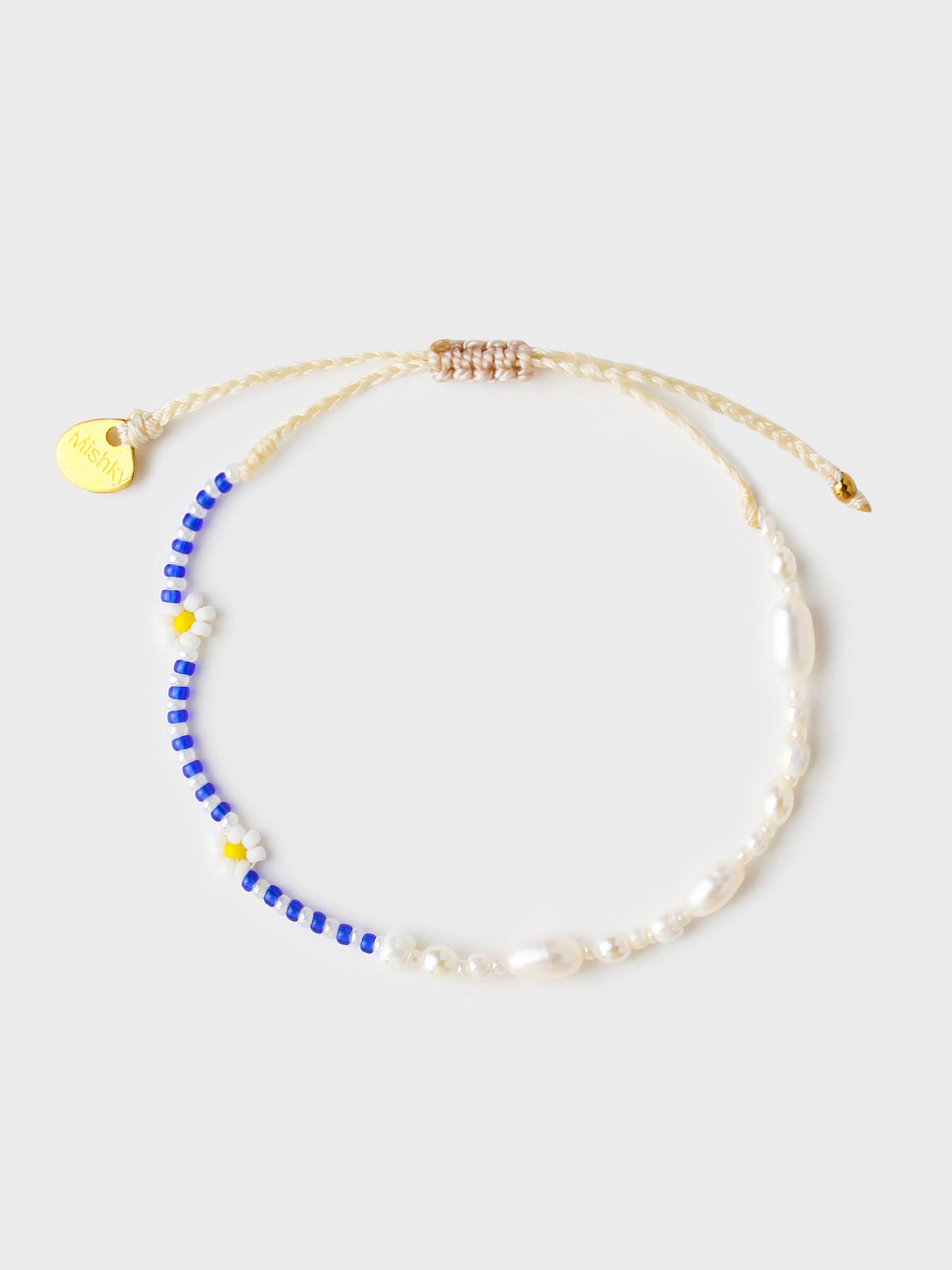 Mishky Pearly Flower Blue Bracelet