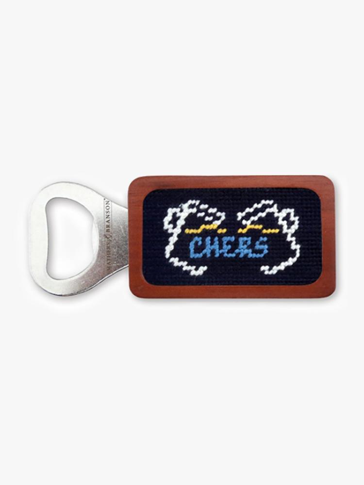 Smathers & Branson Last Call Cheers Needlepoint Bottle Opener - Saint Bernard