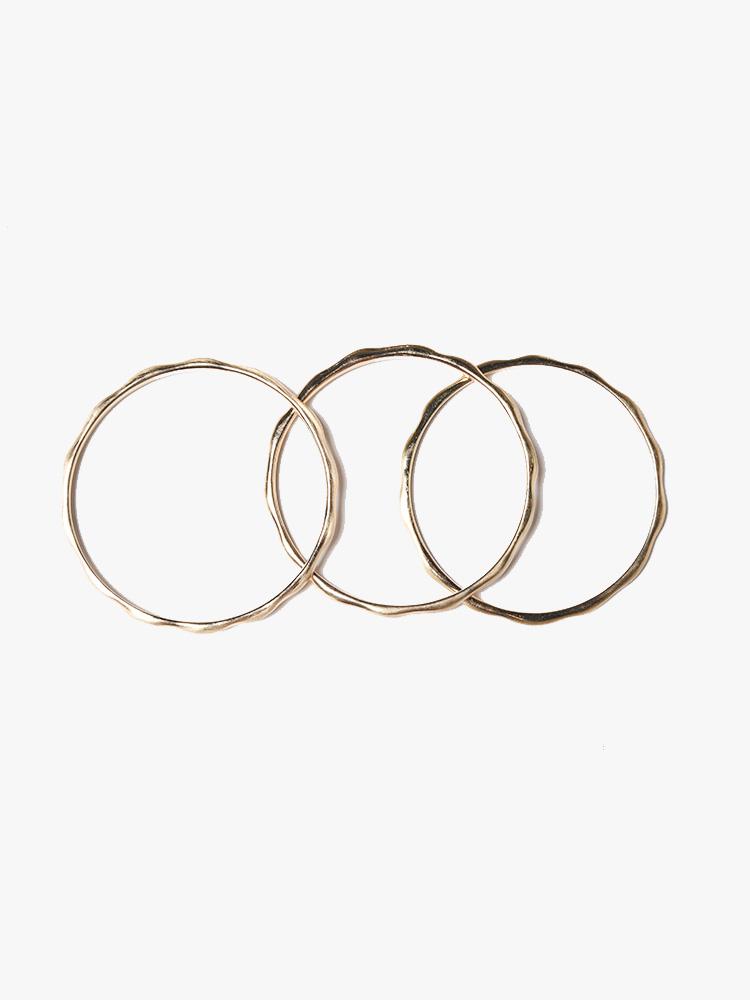 Panacea Gold Curved Bangle Set - Saint Bernard