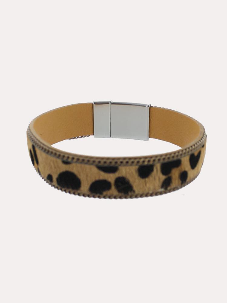 Panacea Leopard Magnetic Cuff Bracelet - Saint Bernard