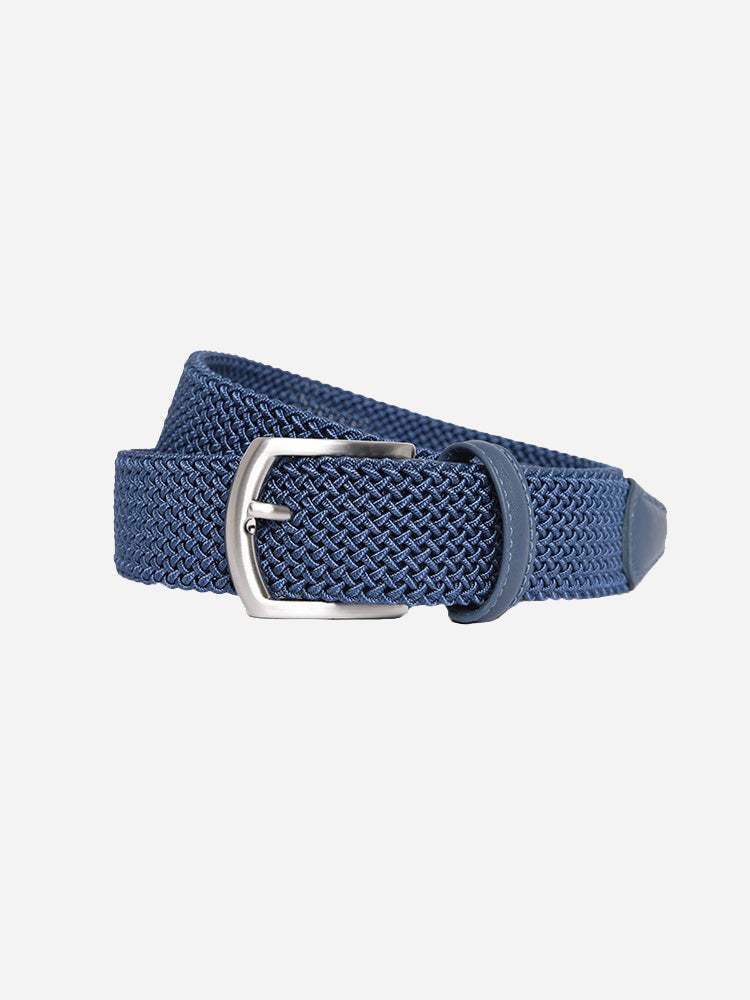 Andersons Leather-Trimmed Elastic Belt - Saint Bernard