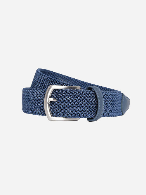 Andersons Leather-Trimmed Elastic Belt