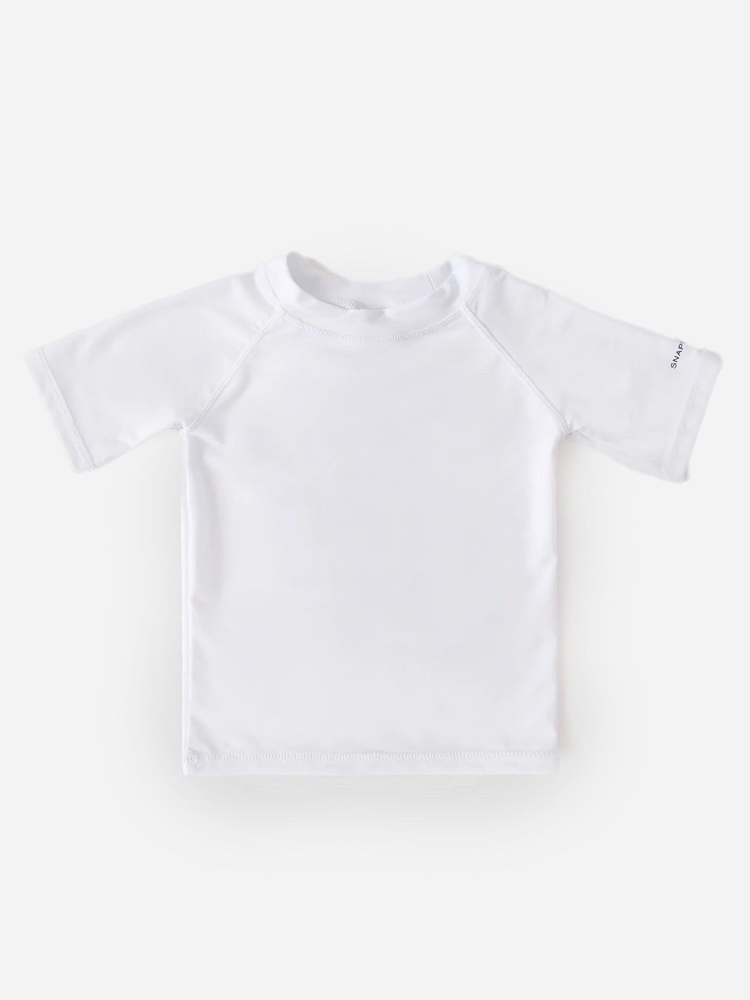 Snapper Rock Boys' White Short Sleeve Rash Top - Saint Bernard
