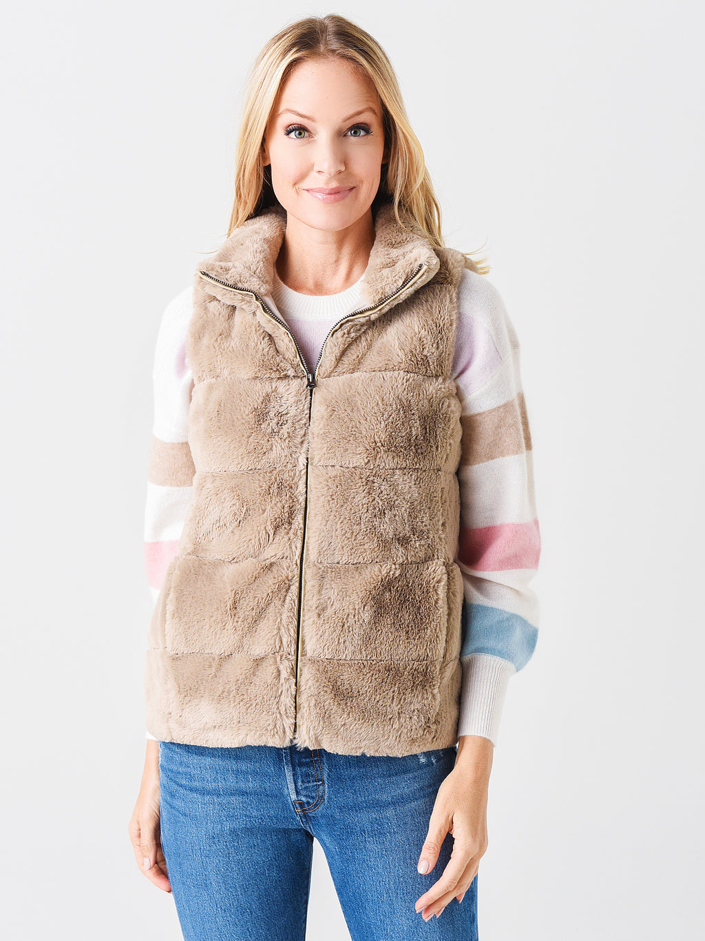 Dylan Women's Fur Love Vest - Saint Bernard