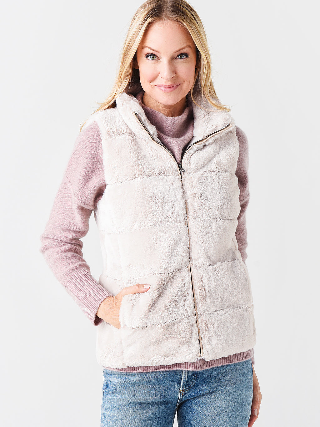 Dylan Women's Fur Love Vest - Saint Bernard