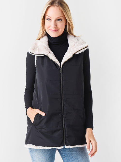 Dylan Women's Fur Love Reversible Vest