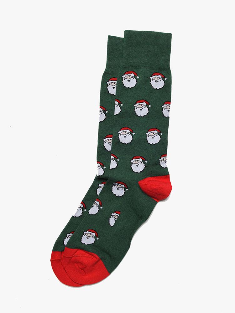 Byford Multi Motif Santa Socks - Saint Bernard