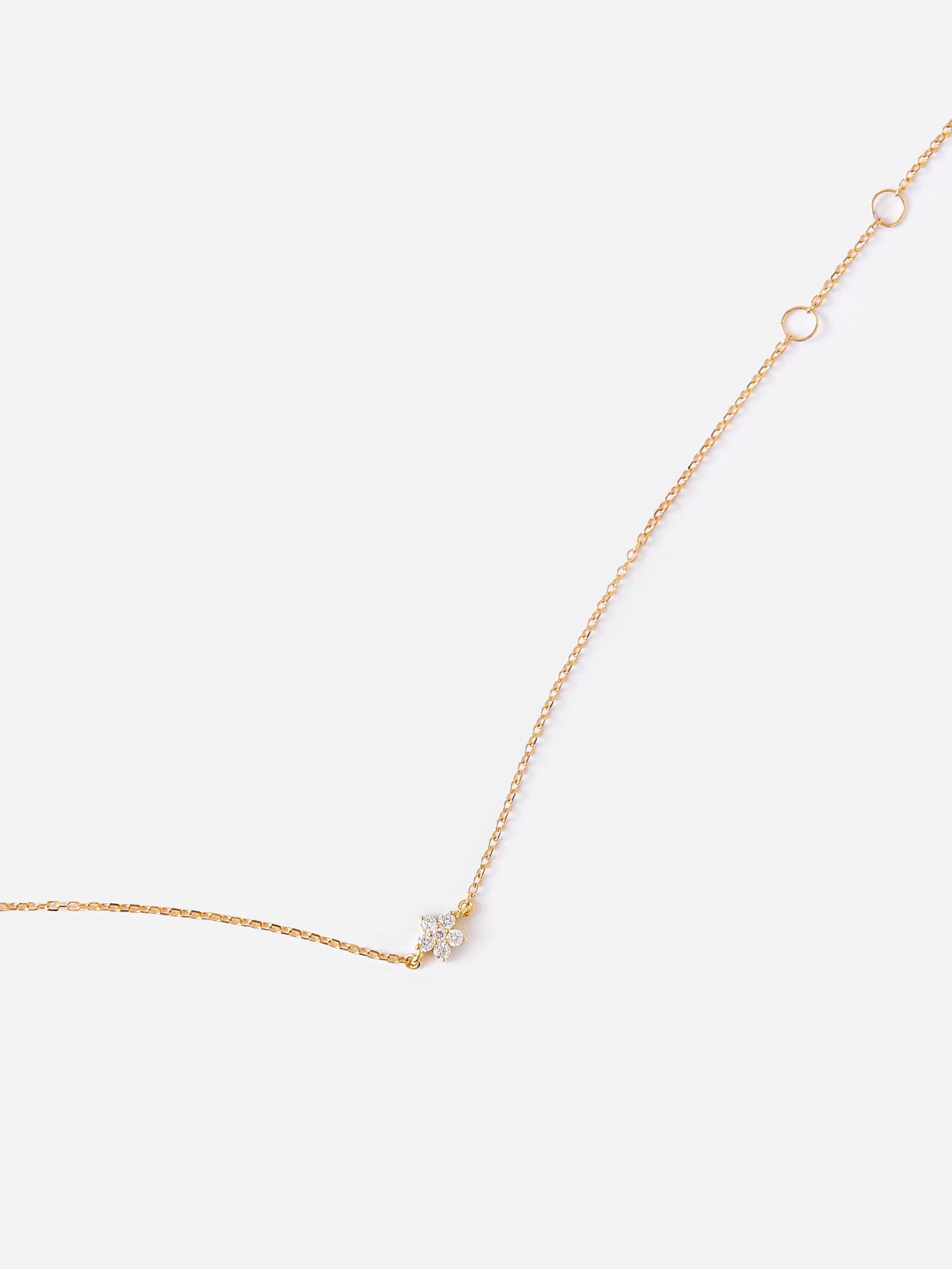 Adina Reyter Women's Paris Tiny Diamond Flower Bracelet - Saint Bernard