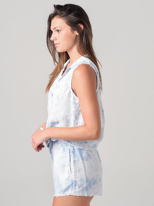 Bella Dahl Women's Tie Front Sleeveless Button-Down Shirt