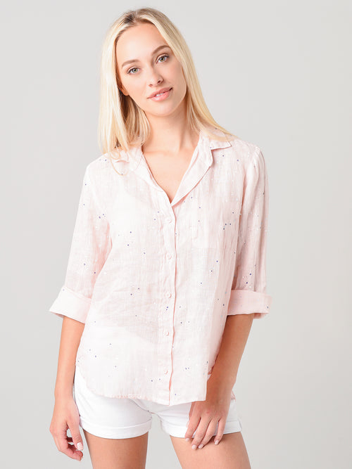 Bella Dahl Women's Inside Pocket Button-Down Shirt