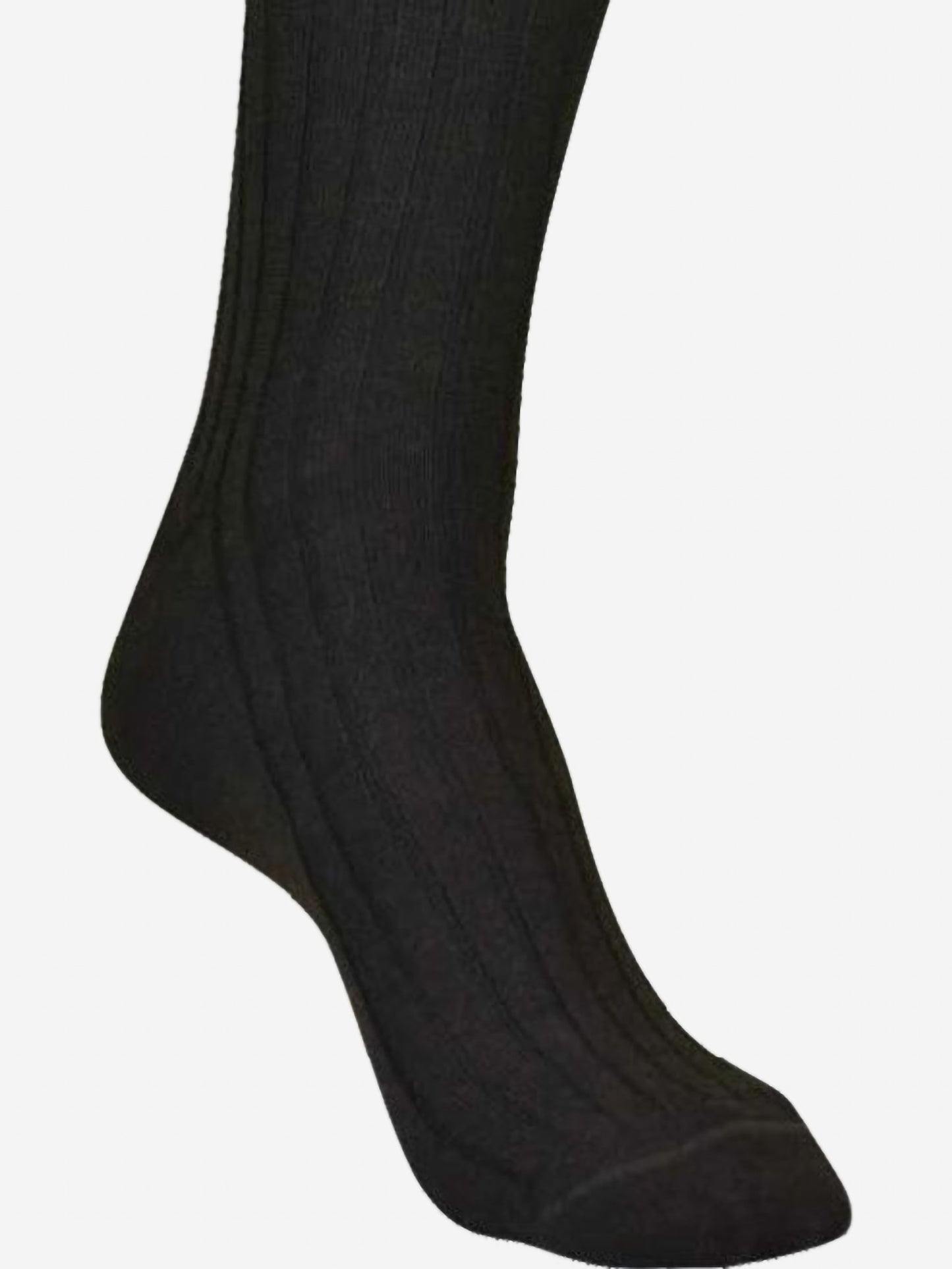 Byford Men's Superwash Extra Fine Merino Wool Mid Calf Socks - Saint Bernard