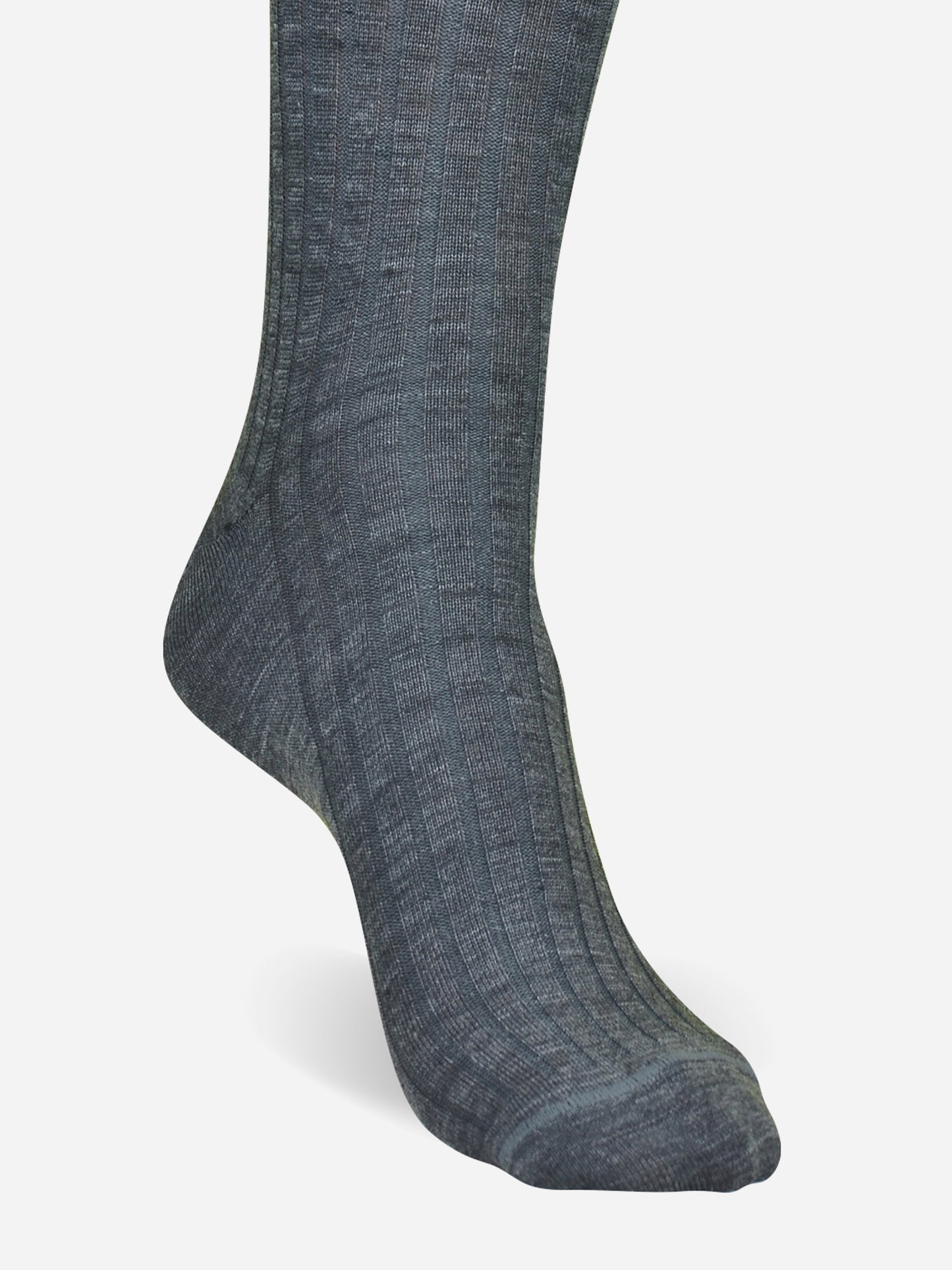 Byford Men's Superwash Extra Fine Merino Wool Mid Calf Socks - Saint Bernard