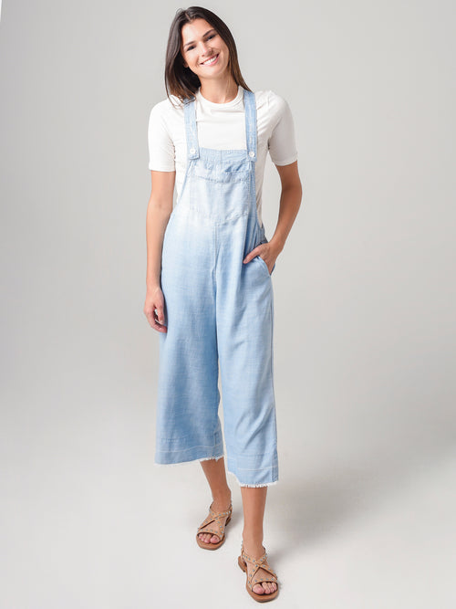 Bella Dahl Women's Wide Leg Crop Overall