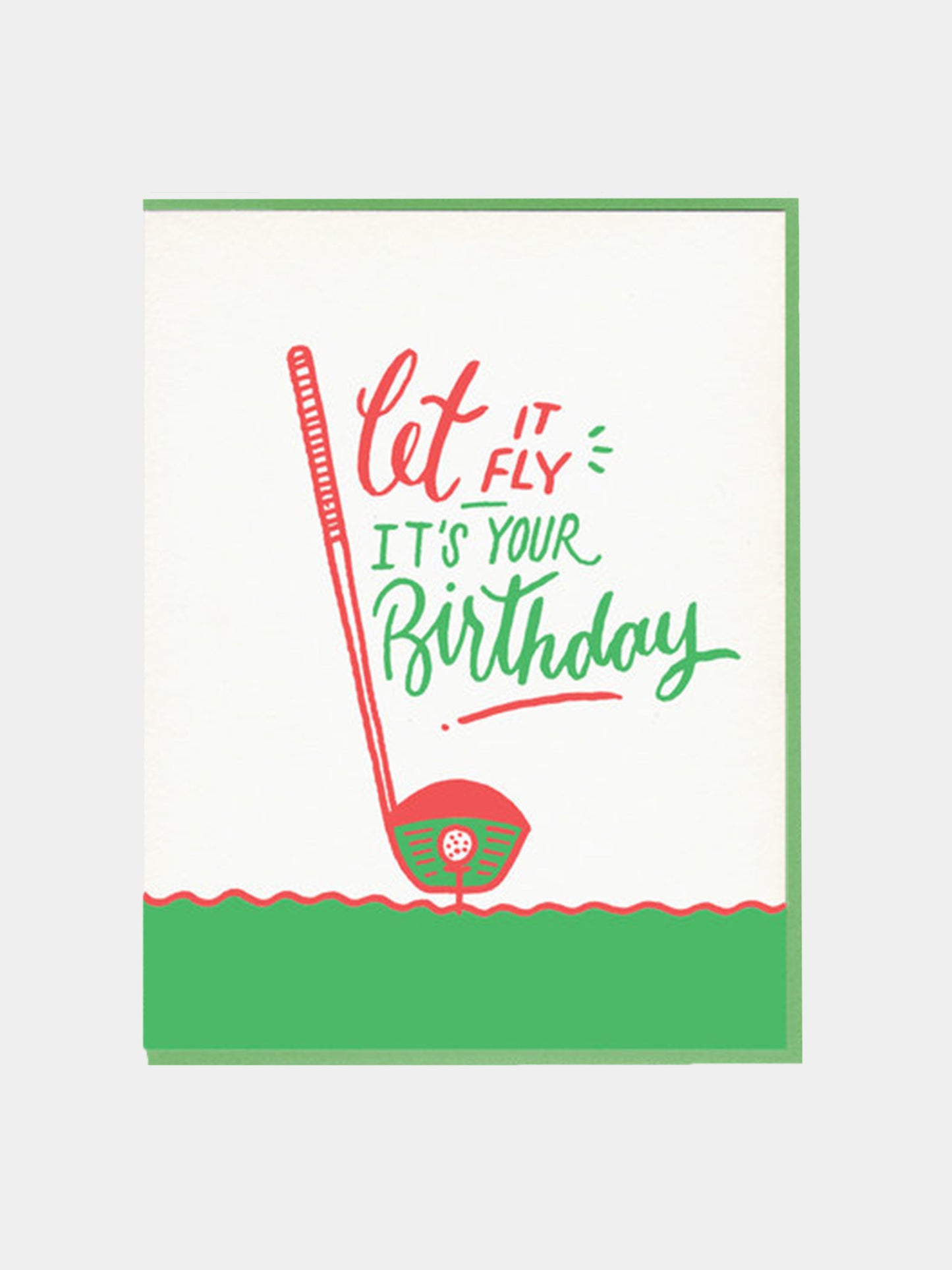 Bench Pressed Let It Fly Greeting Card