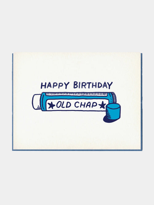 Bench Pressed Old Chap Greeting Card