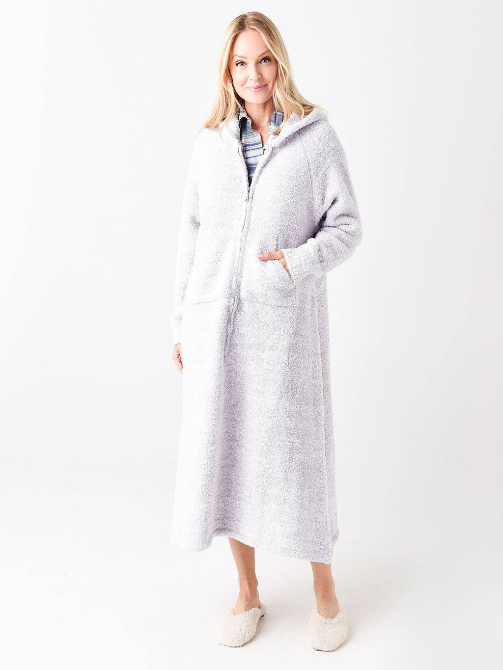 Barefoot Dreams Women's CozyChic® Lounger Robe - Saint Bernard