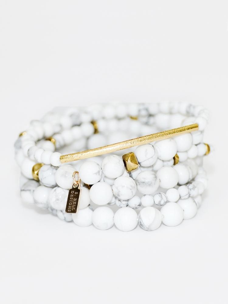 S. Bell Beach Stack Bracelets Set of 6 - Saint Bernard