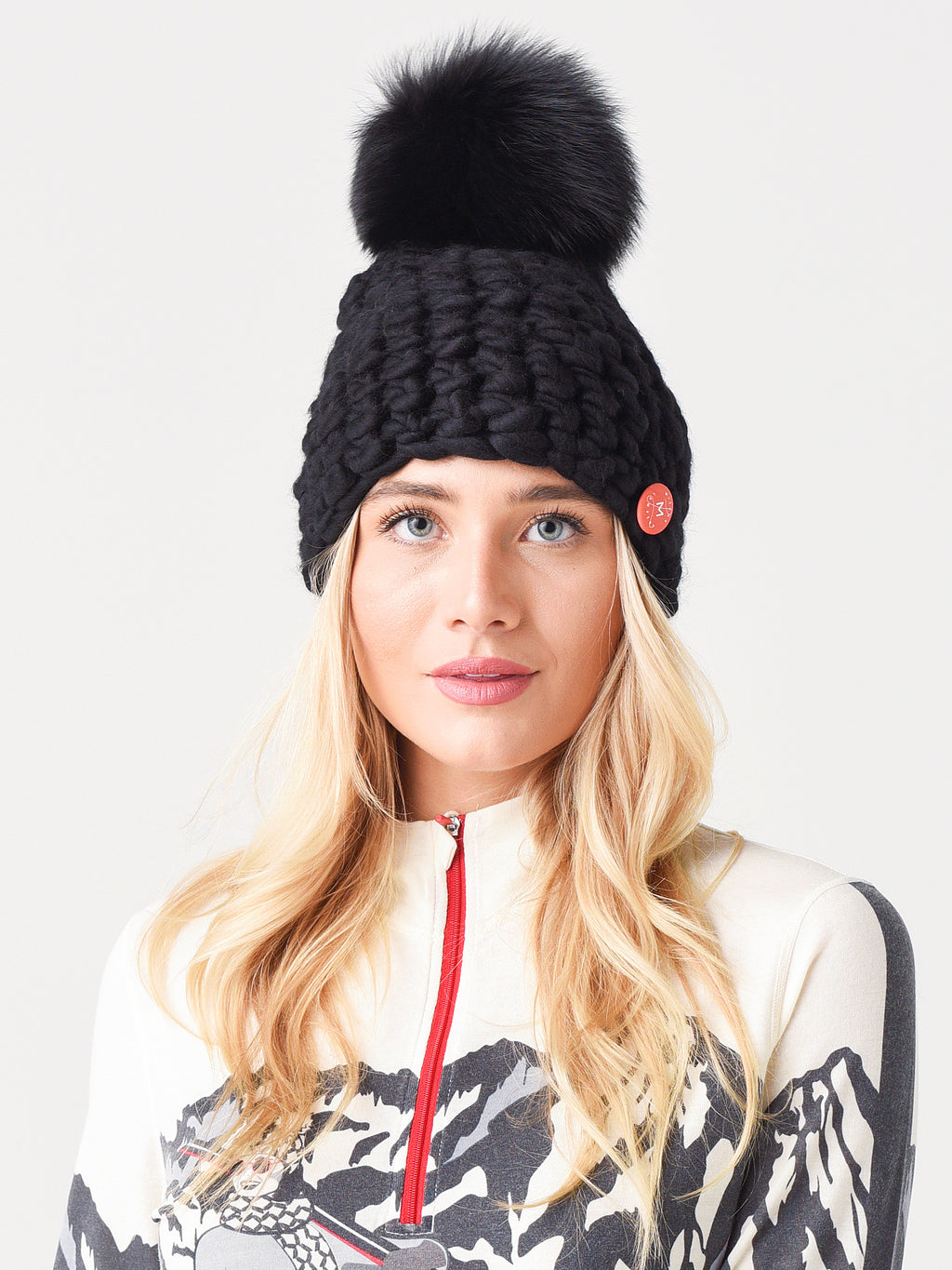 Mischa Lampert Women's Beanie Pomster Hat - Saint Bernard