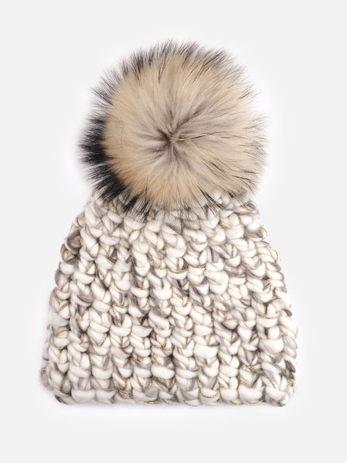 Mischa Lampert Women's Beanie Pomster Hat