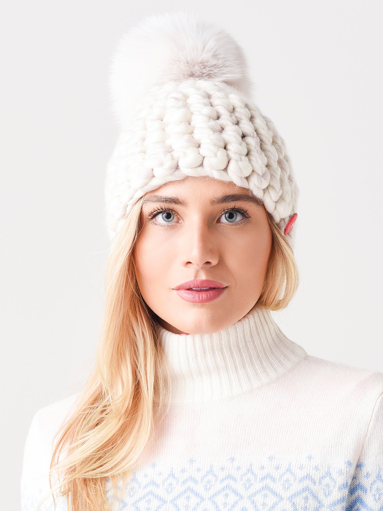 Mischa Lampert Women's Beanie Pomster Hat - Saint Bernard