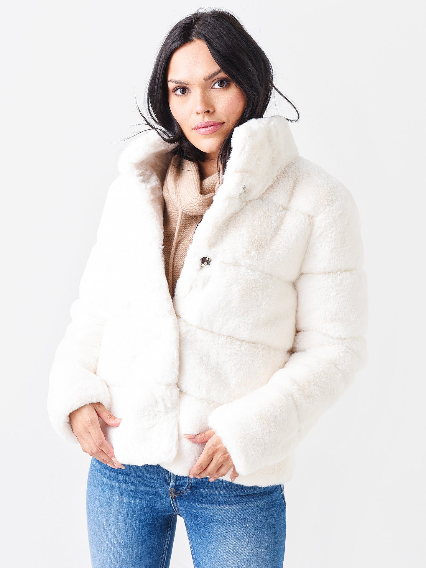 Soia & Kyo Women's Bea Faux Fur Jacket - Saint Bernard