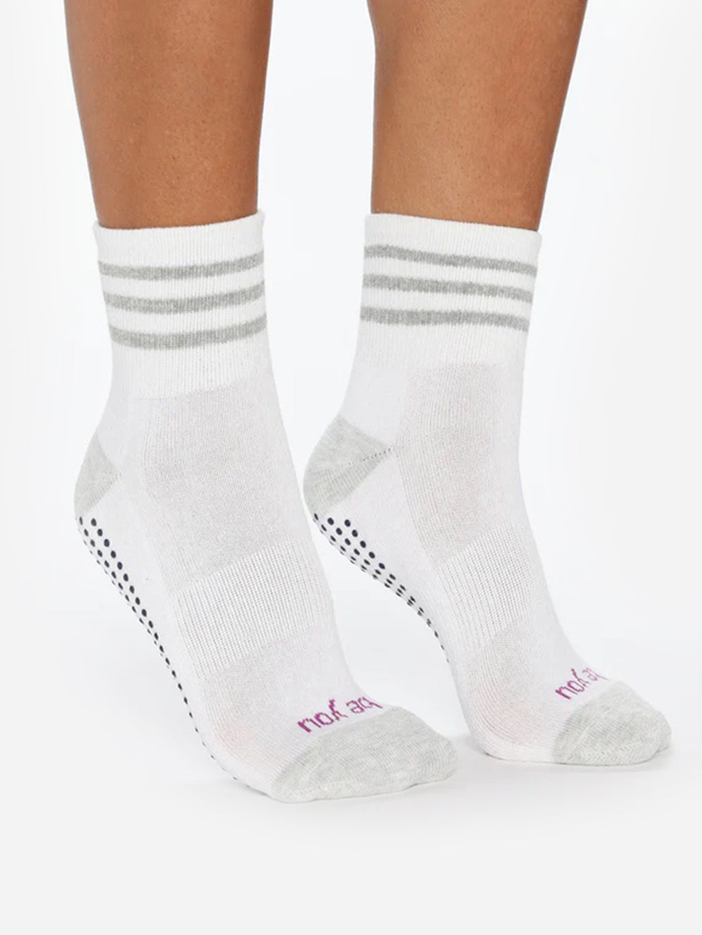 Sticky Be Socks Women's Be You Short Crew Grip Socks - Saint Bernard