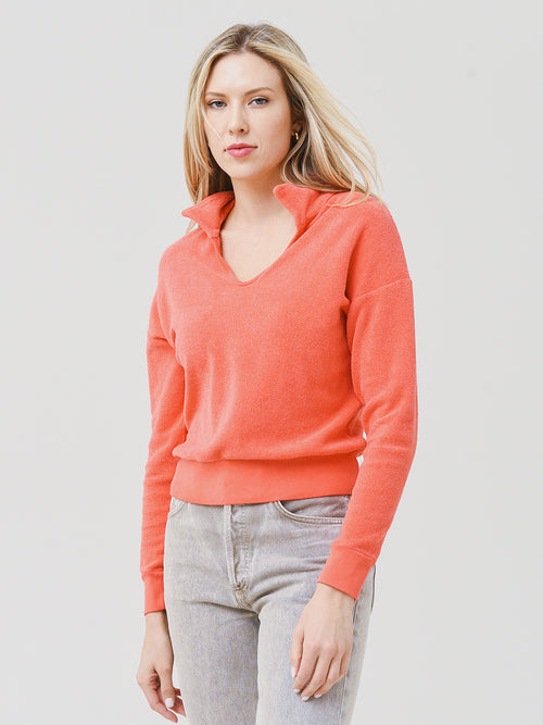 Honorine Women's Hunter Polo Sweatshirt