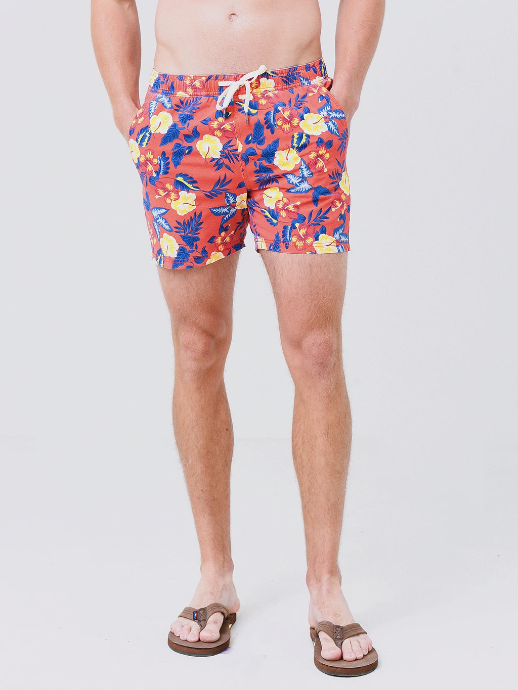 Fair Harbor Men's The Bungalow Swim Trunk - Saint Bernard