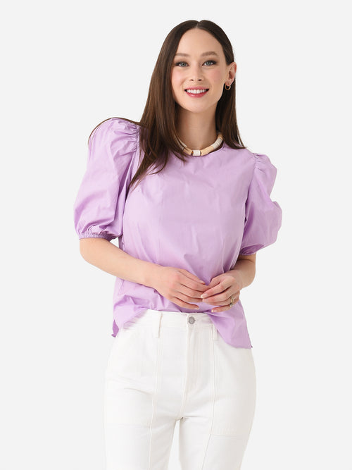 English Factory Women's Puff Sleeve Top