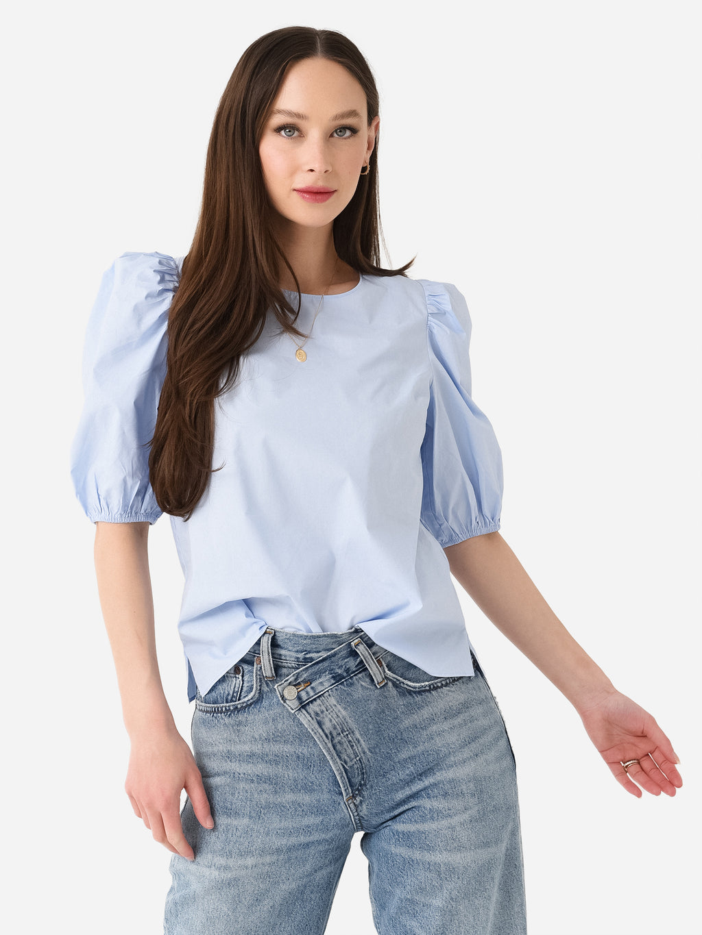 English Factory Women's Puff Sleeve Top - Saint Bernard