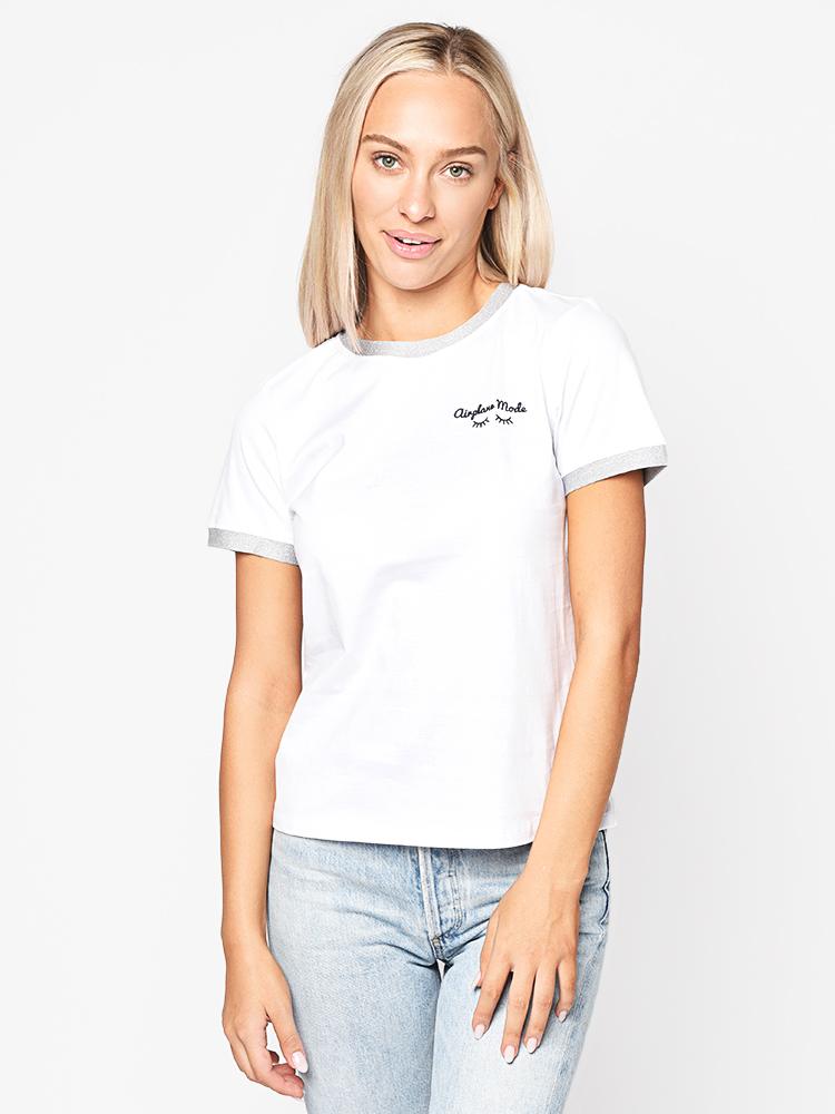 BB Dakota Women’s Airplane Mode Embroidered Tee - Saint Bernard