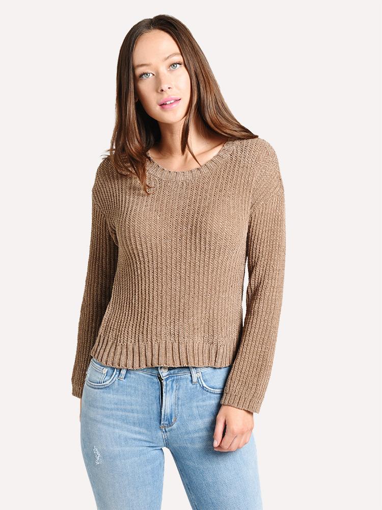 BB Dakota Women's Chenille The Deal Sweater - Saint Bernard