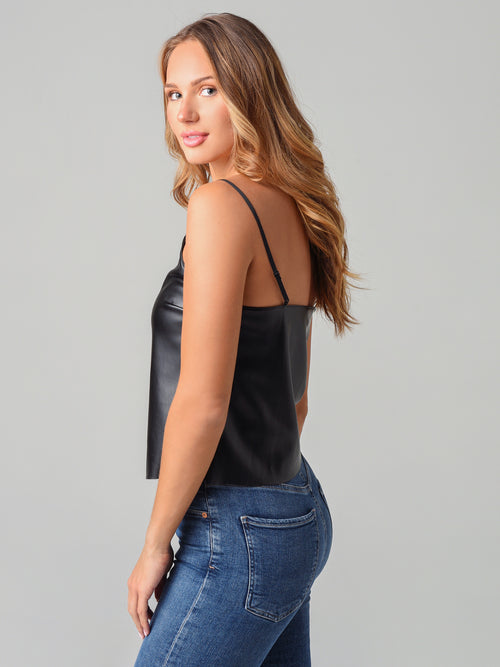 BB Dakota Women's Leather Report Vegan Leather Cami