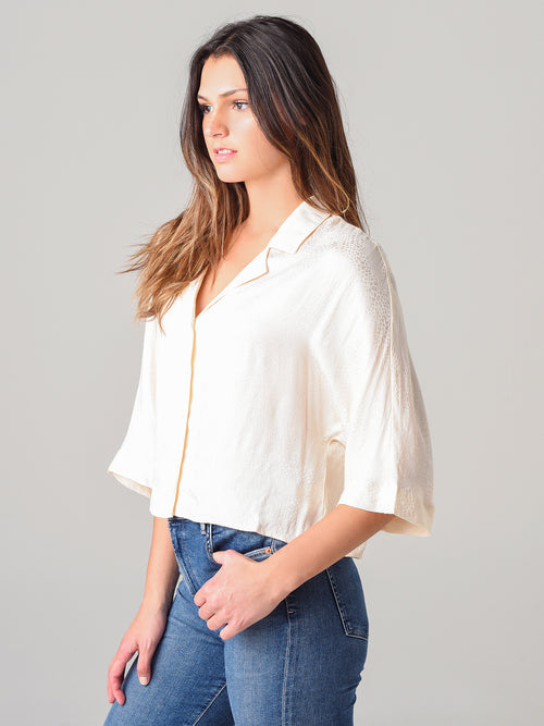 BB Dakota Women's It Snakes Up On You Blouse