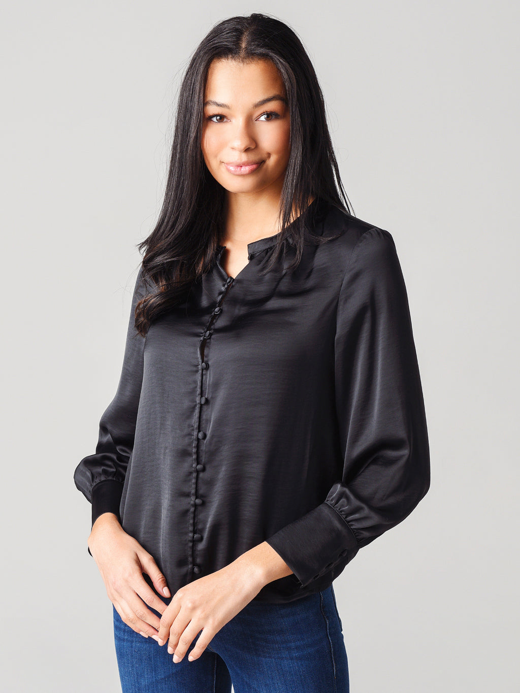 BB Dakota Women's Let It Satin Top - Saint Bernard